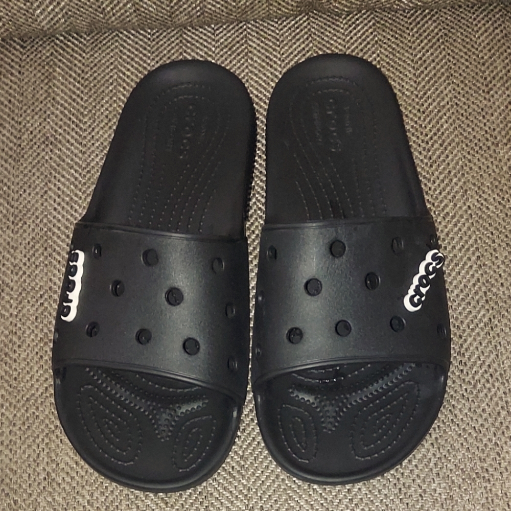 Crocs Black Slide Sandals